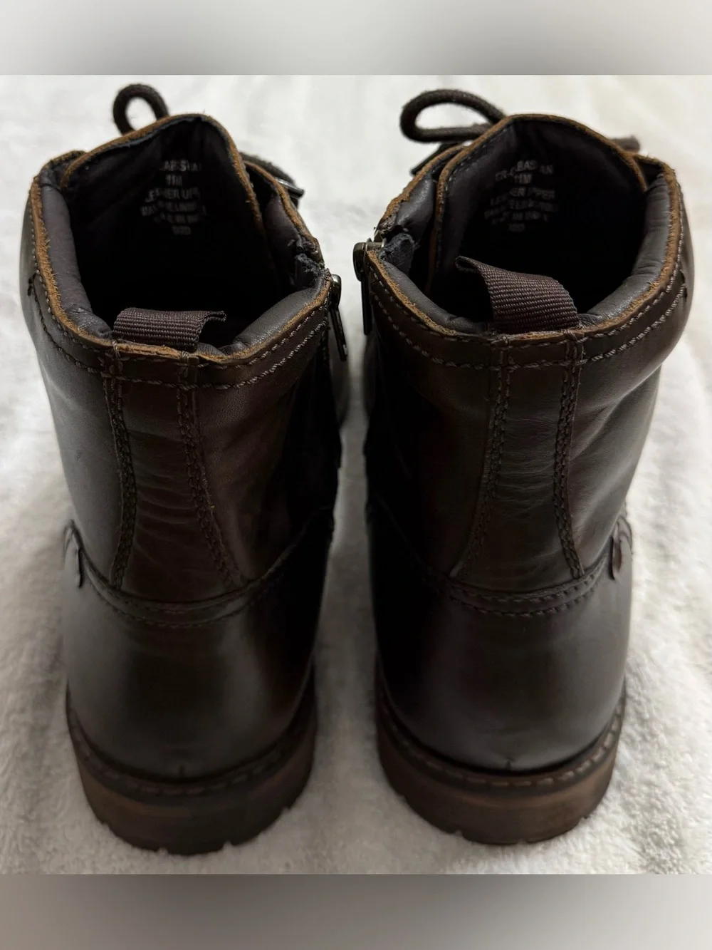 Crown Vintage Cabastian Men's Dark Brown Leather Side Zip-Up Boots